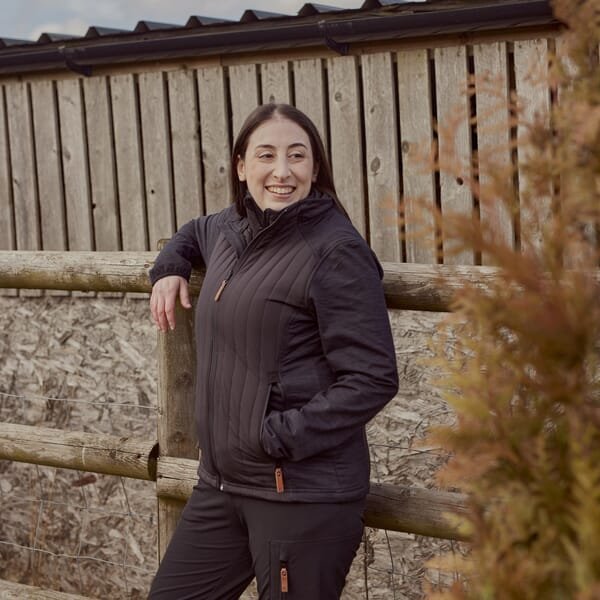 Moteriška hibridinė fliso striukė, anglies, dydis 2XL, KW506301911060 - Image 7