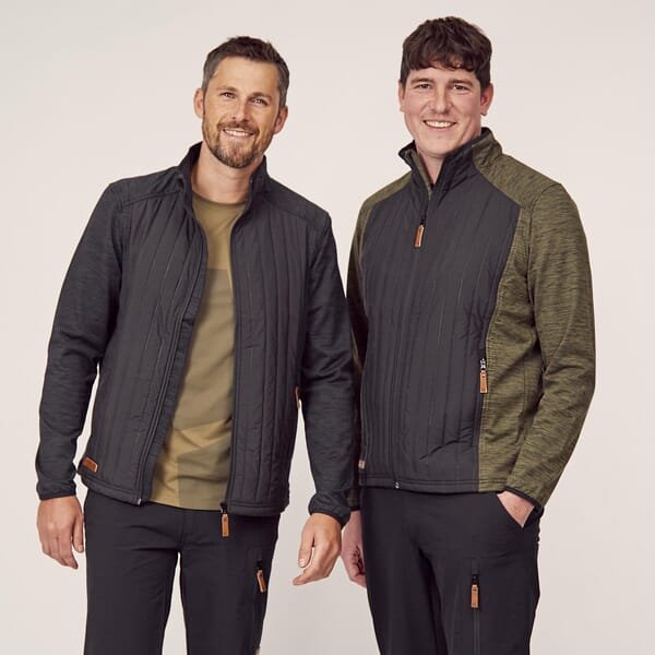 Vyriška hibridinė fliso striukė, anglies, dydis L, KW506401911054 - Image 5