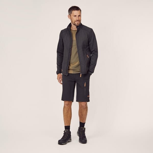 Vyriška hibridinė fliso striukė, anglies, dydis XL, KW506401911056 - Image 6