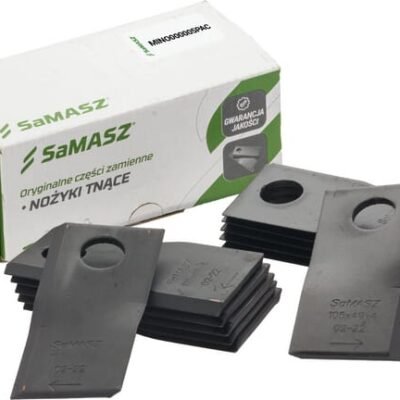 Šienapjovės peilių komplektas, 6 kairiniai ir 6 dešininiai, 105 × 49 × 4 mm, MINO000005PAC