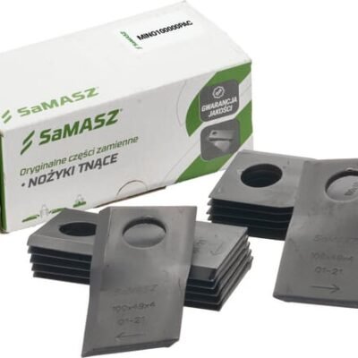 Šienapjovės peilių komplektas, 6 kairiniai ir 6 dešininiai, 100 × 49 × 4 mm, MINO100000PAC