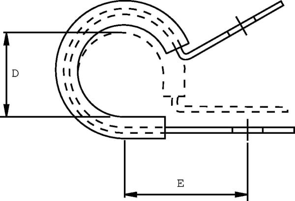 Vamzdžio apkaba 22mm metalinė su guminiu įdėklu SMSL22 - Image 2