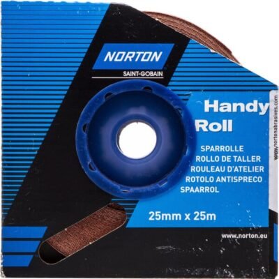 Sanding cloth, 25 m X 25 mm 80 gr Norton PP35006