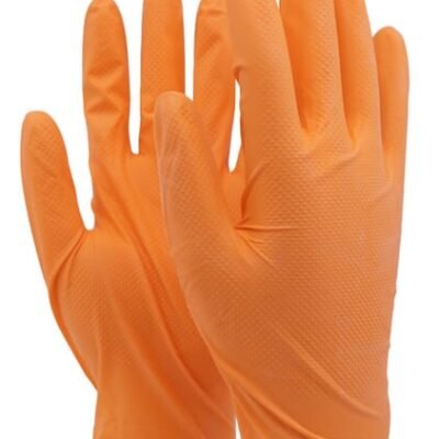Vienkartinės nitrilinės pirštinės Gentle Grip, oranžinės, dydis M, 100 vnt., RX84ORGDPM