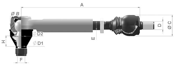 Centrinė vairo traukė SHP486KR - Image 2