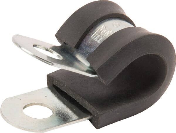 Vamzdžio apkaba 10mm metalinė su guminiu įdėklu SMSL10