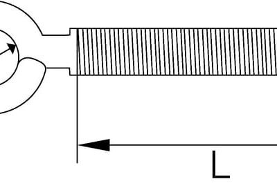 Kilpinis varžtas cinkuotas M6x50 SO065E