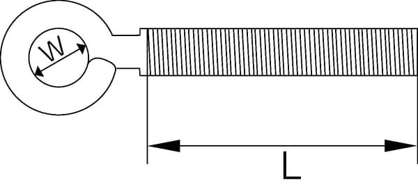 Kilpinis varžtas cinkuotas M6x60 SO066E - Image 2