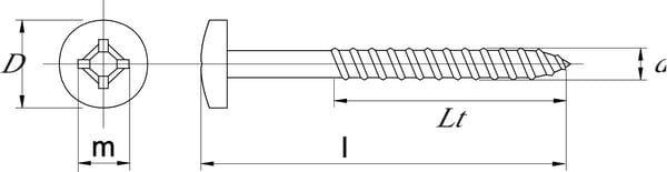 Medsraigtis 4.5x30mm PZ2, kryžminė galvutė, plienas, Kramp SPL4530P200 - Image 2