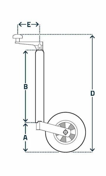 Atraminio ratuko horizontali rankena, skersmuo 48x571mm STRFC241 - Image 2