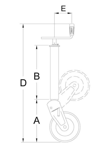 Atraminio ratuko horizontali rankena 70x975mm STRS124Z4 - Image 2
