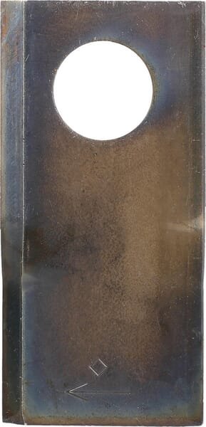 Dešinysis šienapjovės peilis (RH), 105 × 48 × 4 mm, ovali skylė 23,0 × 20,5 mm, tinka Vicon, KT5514200001KR