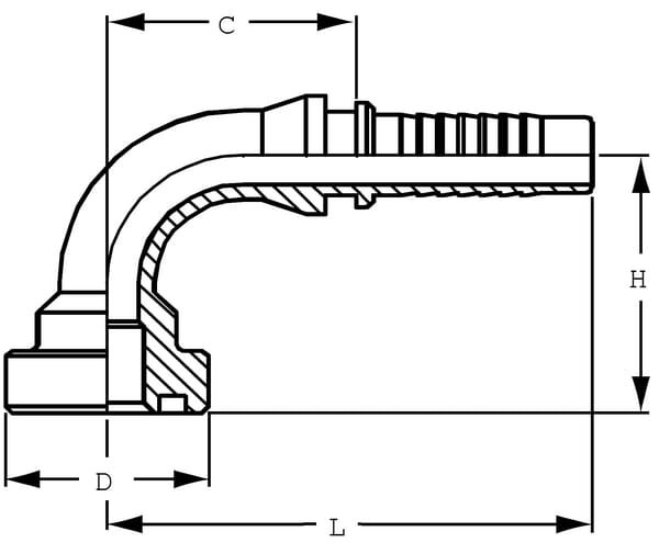 Įdėklas NS-DN32 flanšo skersmuo 54 90 SFSNS322090120G2 - Image 2