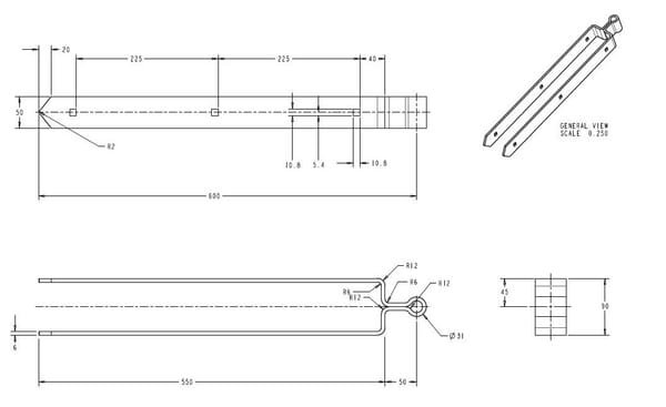 Vartų skląsčio komplektas TO8325 - Image 2