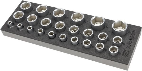 Galvučių rinkinys 1/2", 24 vnt. TT800501