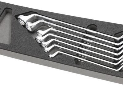 Dvipusių žiedinių raktų rinkinys, 7 vnt. (6–19 mm) TT801501