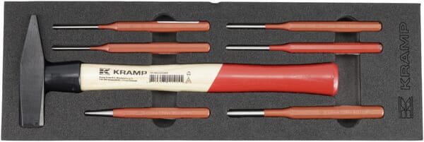 Plaktuko ir išmušėjų rinkinys, 7 vnt. TT807001 - Image 3