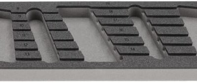 Poroloninis įdėklas kombinuotų terkšlinių veržliarakčių rinkiniui, 12 vnt. TT852501