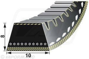 Dantytasis diržas 8M, 225 dantų, 1800 × 25 mm, Kramp V9L0111