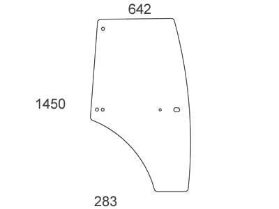 Durų stiklas komplekte VA431585N