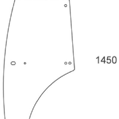 Kairysis durų stiklas VA431589N