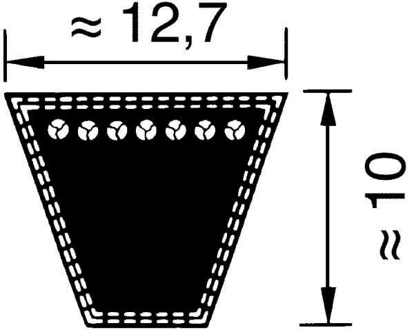 Diržas V SPA 13x1457 Optibelt SPA1457 - Image 3