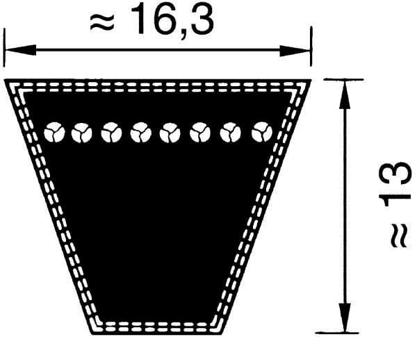 Pleištiniai diržai SPB1550 - Image 3