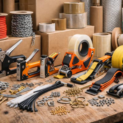 Tvirtinimo ir pakavimo priemonės