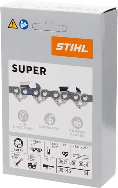 Pjovimo grandinė Stihl 36 RS Rapid Super, 3/8 col., 1.6 mm, 84 nareliai (36210000084)