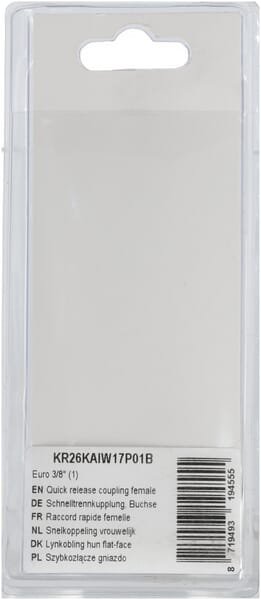 Greitoji hidraulinė jungtis vidinis Euro 3/8 col. (1) Kramp KR26KAIW17P01B - Image 6