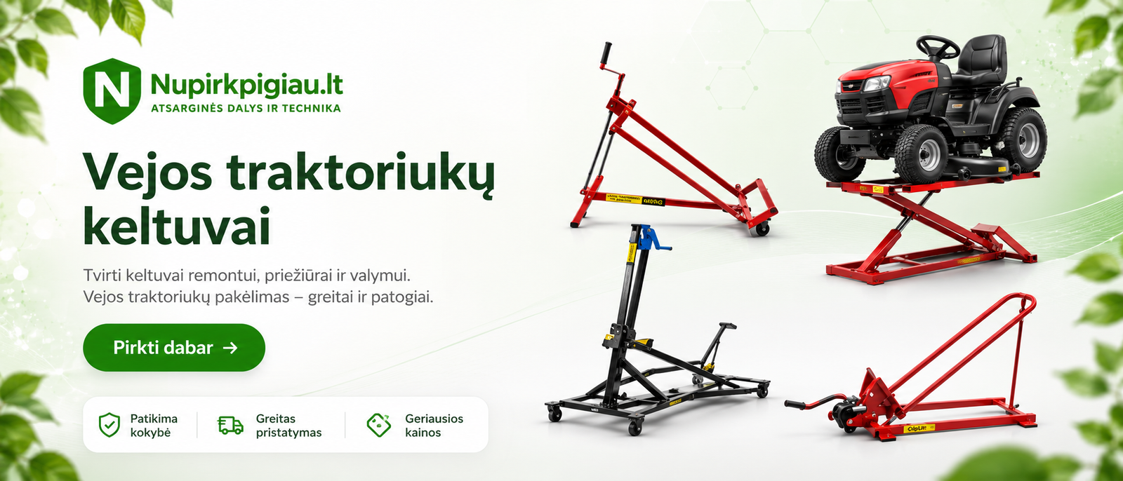 Traktoriukų keltuvai