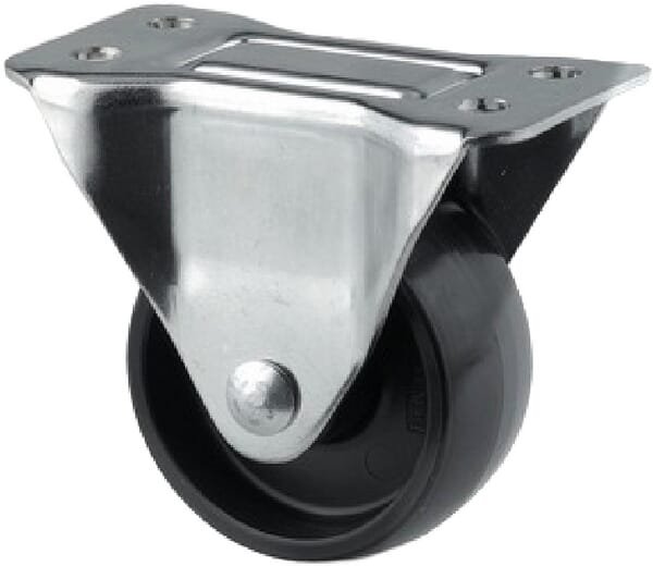 Fiksuotas ratukas, Tente, poliamidinis ratas, Ø 65x30 mm, plokštė 95x54mm, apkrova 120 kg – 3438POO065P609554 - Image 4