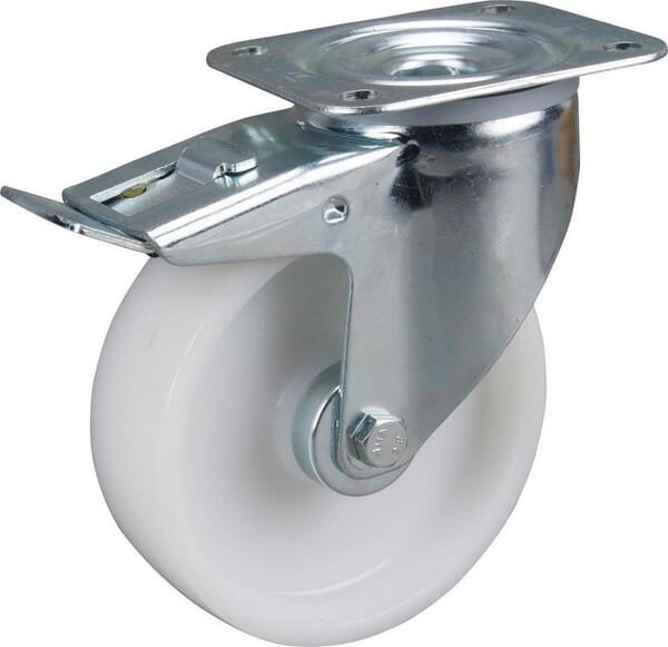 Pasukamas ratukas, Tente, poliamidinis ratas, Ø 125x40 mm, plokštė 105x85mm, apkrova 250kg – 3477UOJ125P62 - Image 7