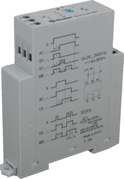 Timer 1CO 16A 24...240VUC Finder – 830102400000 - Image 3